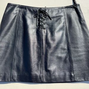 Leather skirt
